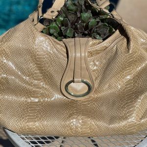 Faux Snake Skin Purse